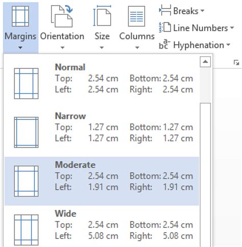 Different Margins within the Same Document .